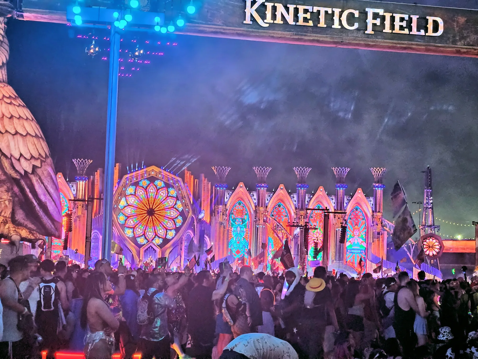 kineticFIELD stage during Tiesto's set at EDC Las Vegas 2024