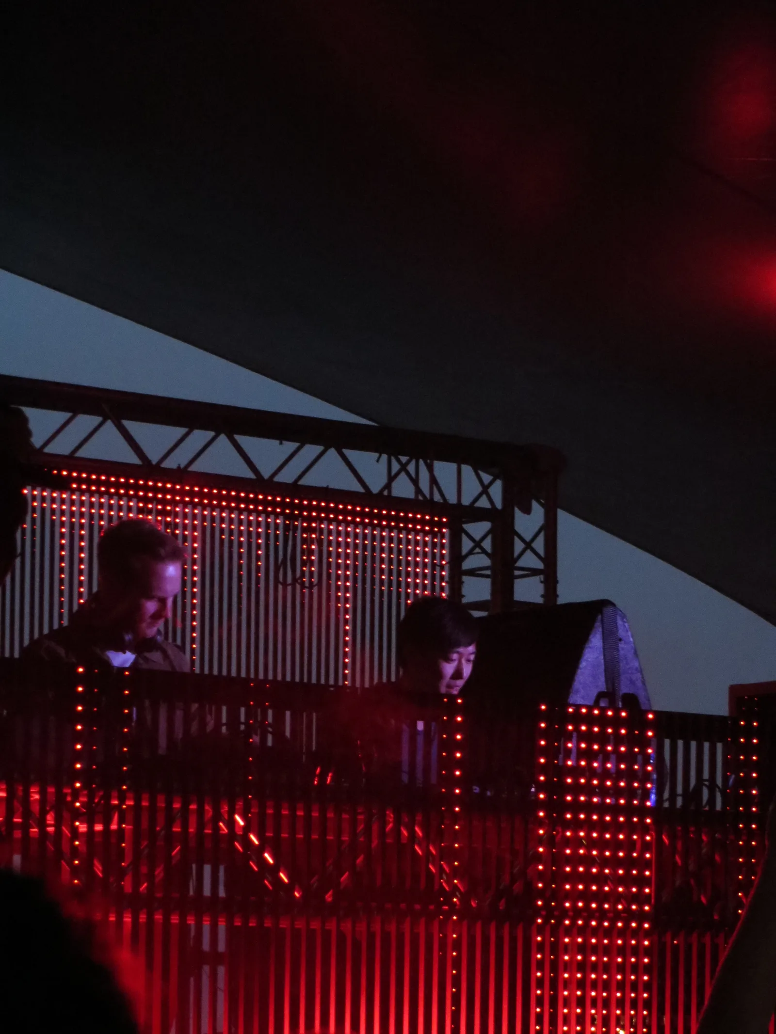 Fox Stevenson and Feint performing together on stage at Liquicity Festival 2015