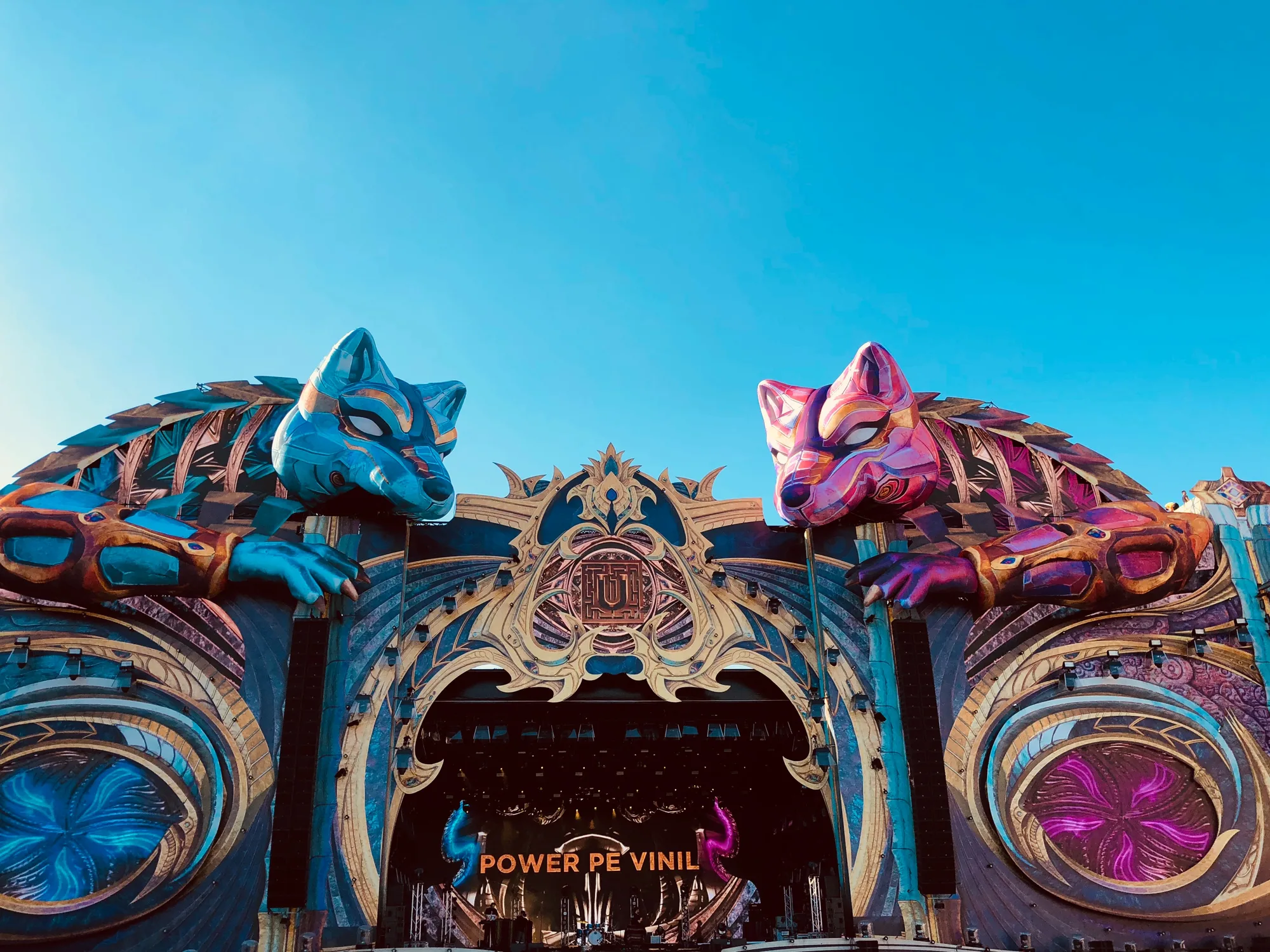 Untold Festival main stage at night, Cluj-Napoca, Romania